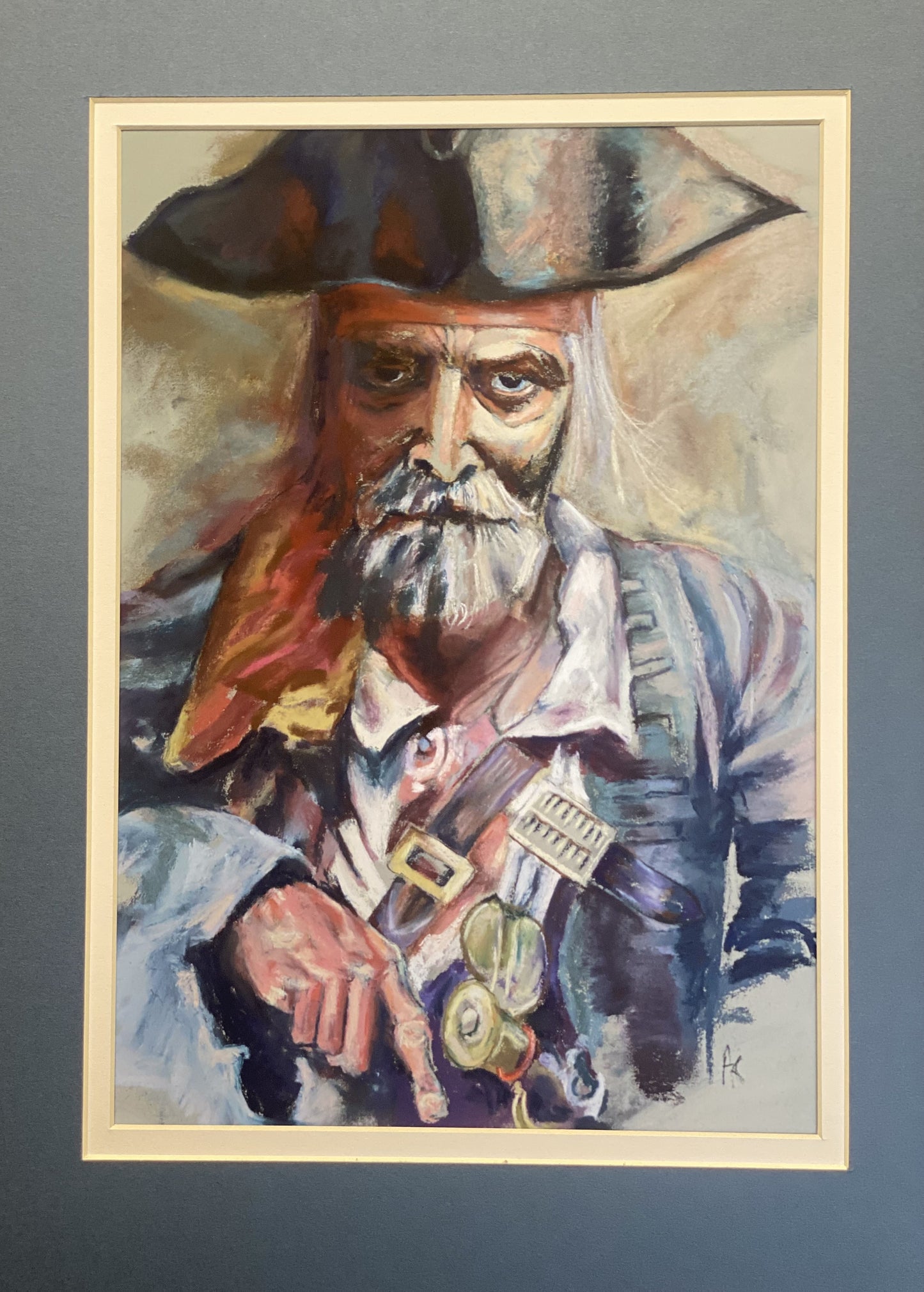 "Blackbeard", A4 Art Print Double Mounted