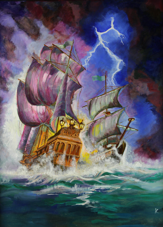 "Broadside", Canvas Print limited run of 50