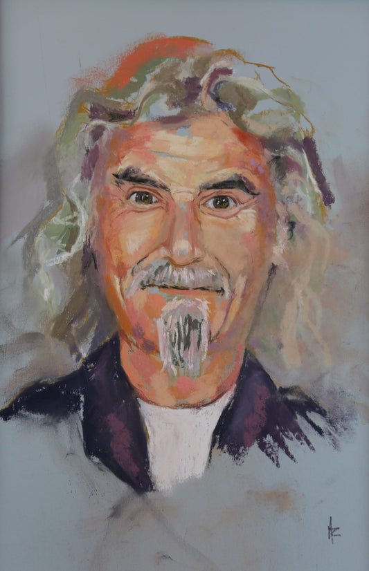 "The Big Yin", Original Soft Pastel Artwork, Mounted and Signed by Andy