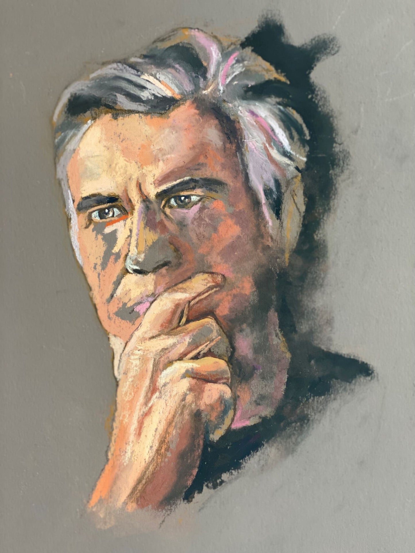 Personal Portrait in Soft Pastel, Single Head and Shoulders Pose